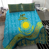 Kazakhstan Independence Day Personalized Bedding Set 16 December with Kazakh Pattern LT9 - Wonder Print Shop