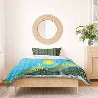 Kazakhstan Independence Day Personalized Bedding Set 16 December with Kazakh Pattern LT9 - Wonder Print Shop