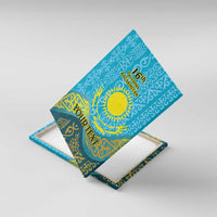 Kazakhstan Independence Day Personalized Canvas Wall Art 16 December with Kazakh Pattern LT9 - Wonder Print Shop