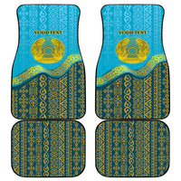 Kazakhstan Independence Day Personalized Car Mats 16 December with Kazakh Pattern LT9 - Wonder Print Shop