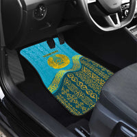 Kazakhstan Independence Day Personalized Car Mats 16 December with Kazakh Pattern LT9 - Wonder Print Shop