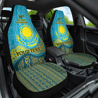 Kazakhstan Independence Day Personalized Car Seat Cover 16 December with Kazakh Pattern LT9 - Wonder Print Shop