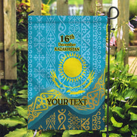 Kazakhstan Independence Day Personalized Garden Flag 16 December with Kazakh Pattern - Wonder Print Shop