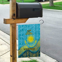 Kazakhstan Independence Day Personalized Garden Flag 16 December with Kazakh Pattern - Wonder Print Shop