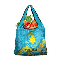 Kazakhstan Independence Day Personalized Grocery Bag 16 December with Kazakh Pattern