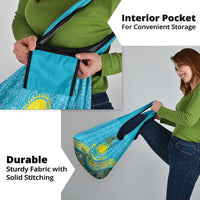 Kazakhstan Independence Day Personalized Grocery Bag 16 December with Kazakh Pattern
