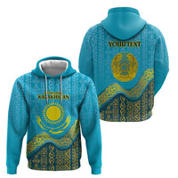 Kazakhstan Independence Day Personalized Hoodie 16 December with Kazakh Pattern - Wonder Print Shop