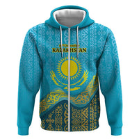 Kazakhstan Independence Day Personalized Hoodie 16 December with Kazakh Pattern - Wonder Print Shop