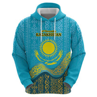 Kazakhstan Independence Day Personalized Hoodie 16 December with Kazakh Pattern - Wonder Print Shop