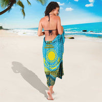 Kazakhstan Independence Day Personalized Sarong 16 December with Kazakh Pattern - Wonder Print Shop