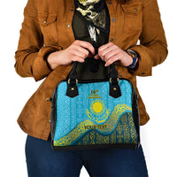 Kazakhstan Independence Day Personalized Shoulder Handbag 16 December with Kazakh Pattern