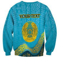 Kazakhstan Independence Day Personalized Sweatshirt 16 December with Kazakh Pattern - Wonder Print Shop