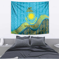 Kazakhstan Independence Day Personalized Tapestry 16 December with Kazakh Pattern - Wonder Print Shop