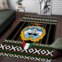 Kuwait Hawk of Quraish With Al Sadu Pattern Personalized Area Rug LT9 - Wonder Print Shop