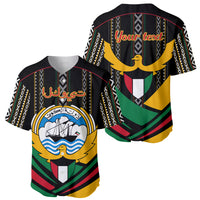 Kuwait Hawk of Quraish With Al Sadu Pattern Personalized Baseball Jersey LT9 - Wonder Print Shop