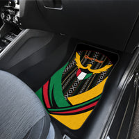 Kuwait Hawk of Quraish With Al Sadu Pattern Personalized Car Mats LT9 - Wonder Print Shop