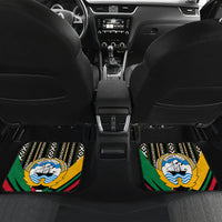 Kuwait Hawk of Quraish With Al Sadu Pattern Personalized Car Mats LT9 - Wonder Print Shop