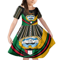 Kuwait Hawk of Quraish With Al Sadu Pattern Personalized Family Matching Mermaid Dress and Hawaiian Shirt LT9 - Wonder Print Shop