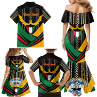 Kuwait Hawk of Quraish With Al Sadu Pattern Personalized Family Matching Mermaid Dress and Hawaiian Shirt LT9 - Wonder Print Shop