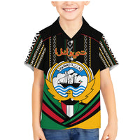 Kuwait Hawk of Quraish With Al Sadu Pattern Personalized Family Matching Mermaid Dress and Hawaiian Shirt LT9 - Wonder Print Shop