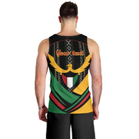 Kuwait Hawk of Quraish With Al Sadu Pattern Personalized Men Tank Top - Wonder Print Shop