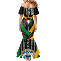 Kuwait Hawk of Quraish With Al Sadu Pattern Personalized Mermaid Dress - Wonder Print Shop