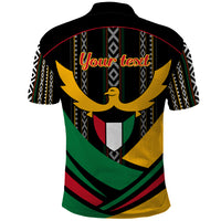 Kuwait Hawk of Quraish With Al Sadu Pattern Personalized Polo Shirt - Wonder Print Shop