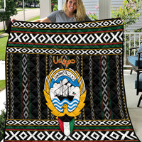 Kuwait Hawk of Quraish With Al Sadu Pattern Personalized Quilt - Wonder Print Shop