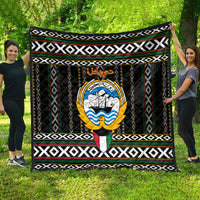 Kuwait Hawk of Quraish With Al Sadu Pattern Personalized Quilt - Wonder Print Shop