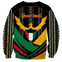 Kuwait Hawk of Quraish With Al Sadu Pattern Personalized Sweatshirt - Wonder Print Shop