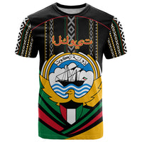 Kuwait Hawk of Quraish With Al Sadu Pattern Personalized T Shirt - Wonder Print Shop