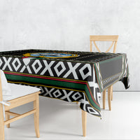 Kuwait Hawk of Quraish With Al Sadu Pattern Personalized Tablecloth - Wonder Print Shop