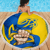 Ukraine Ukraine Folk Patterns Unity Day Personalized Beach Blanket LT9 - Wonder Print Shop