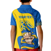 Ukraine Ukraine Folk Patterns Unity Day Personalized Kid Polo Shirt - Wonder Print Shop