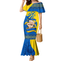 Ukraine Ukraine Folk Patterns Unity Day Personalized Mermaid Dress - Wonder Print Shop