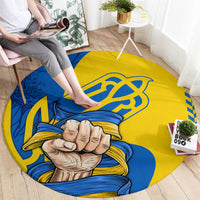 Ukraine Ukraine Folk Patterns Unity Day Personalized Round Carpet