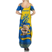 Ukraine Ukraine Folk Patterns Unity Day Personalized Summer Maxi Dress - Wonder Print Shop
