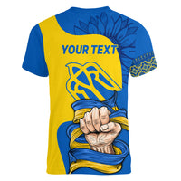 Ukraine Ukraine Folk Patterns Unity Day Personalized Women V Neck T Shirt - Wonder Print Shop