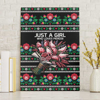 Pink Pierogi Flowers Over Dumplings Canvas Wall Art