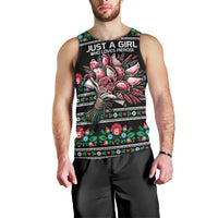 Pink Pierogi Flowers Over Dumplings Men Tank Top
