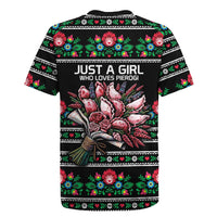 Pink Pierogi Flowers Over Dumplings Rugby Jersey