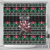 Pink Pierogi Flowers Over Dumplings Shower Curtain