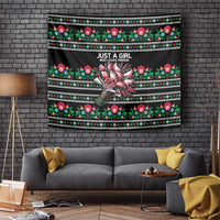 Pink Pierogi Flowers Over Dumplings Tapestry