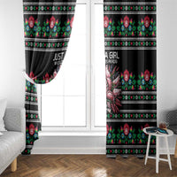 Pink Pierogi Flowers Over Dumplings Window Curtain