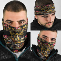 Gold Pierogi Flowers Over Dumplings Neck Gaiter