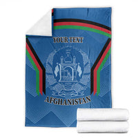 Custom Afghanistan Cricket Blanket Afghan Coat Of Arm with Special Flag