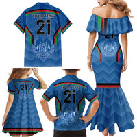 Custom Afghanistan Cricket Family Matching Mermaid Dress and Hawaiian Shirt Afghan Coat Of Arm with Special Flag LT9 - Wonder Print Shop