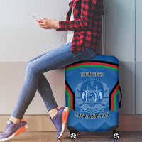Custom Afghanistan Cricket Luggage Cover Afghan Coat Of Arm with Special Flag - Wonder Print Shop