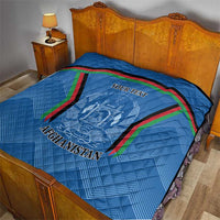 Custom Afghanistan Cricket Quilt Afghan Coat Of Arm with Special Flag - Wonder Print Shop