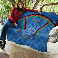 Custom Afghanistan Cricket Quilt Afghan Coat Of Arm with Special Flag - Wonder Print Shop